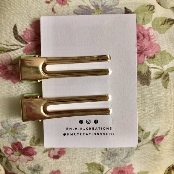 🩵 Free add-on || Polymer clay hair barrettes (set of 2) - Picture 2 of 3